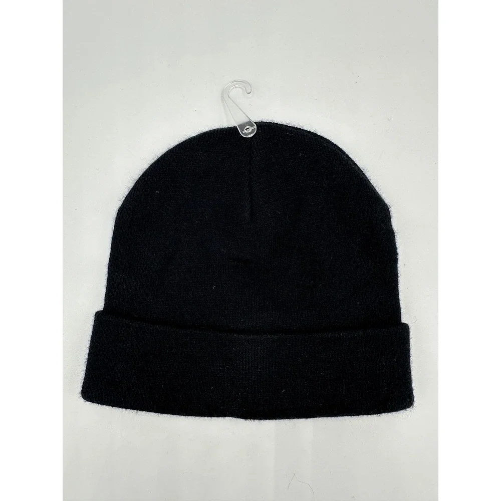 INC International Concepts Beanie Womens OS Black NEW Floral Embellished Jewel